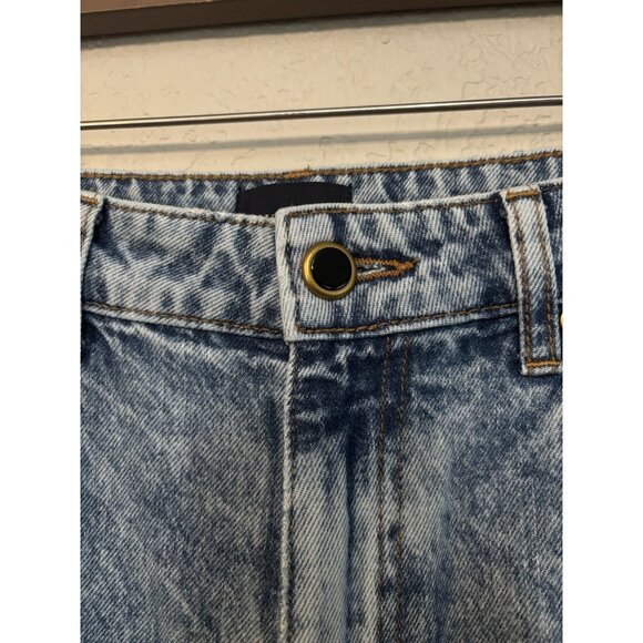 Khaite Danielle Acid-Wash Straight-Leg Jeans Sz 29 - Picture 2 of 16